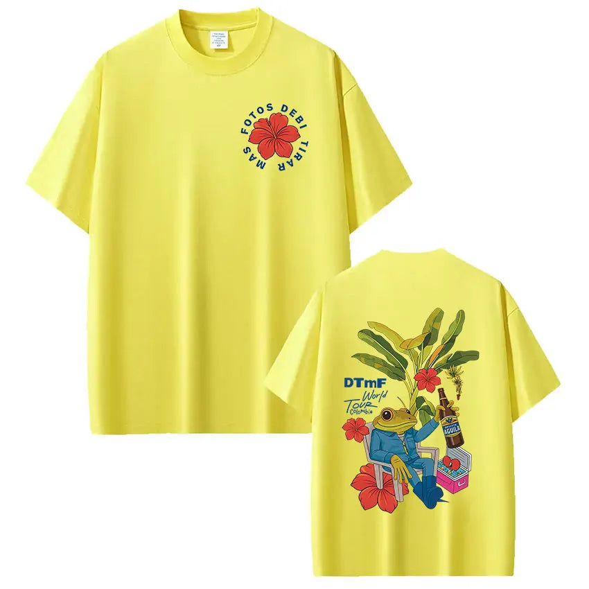 Bad Bunny DTMF World Tour Vintage Hip Hop T-Shirt for Men & Women