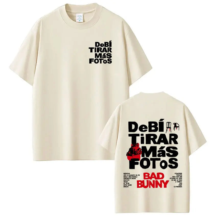 Bad Bunny DTMF World Tour Vintage Hip Hop T-Shirt for Men & Women
