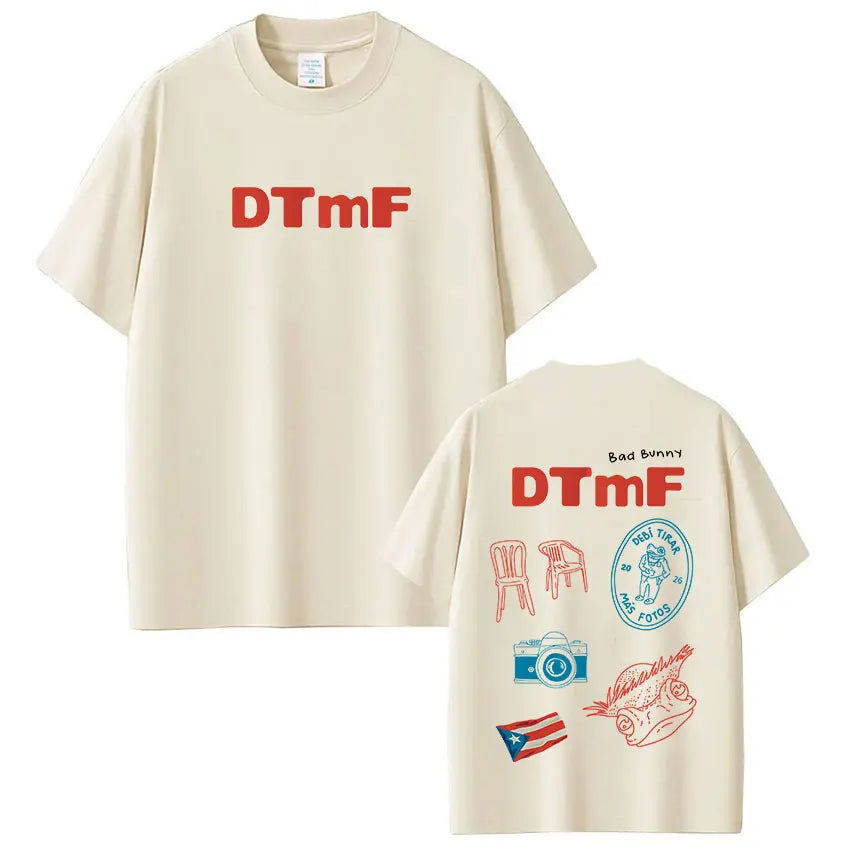 Bad Bunny DTMF World Tour Vintage Hip Hop T-Shirt for Men & Women