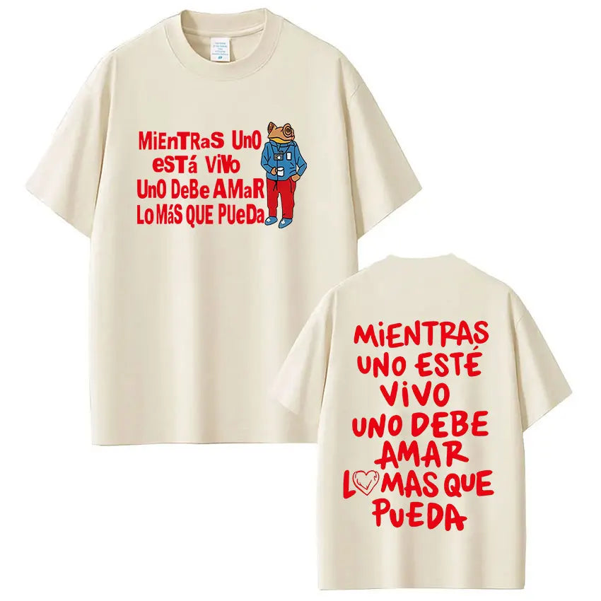 Bad Bunny DTMF World Tour Vintage Hip Hop T-Shirt for Men & Women