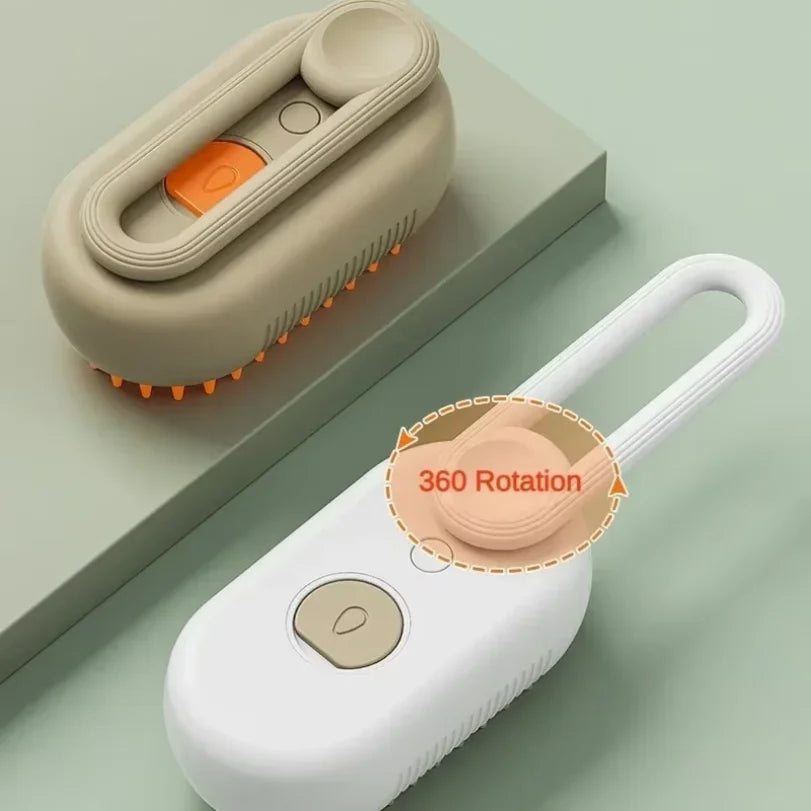 Pet Steam Massage & Hair Removal Brush for Cats & Dogs