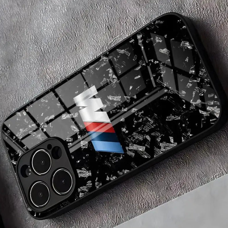 BMW Tempered Glass iPhone Case