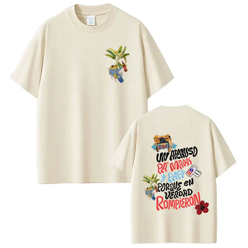 Bad Bunny DTMF World Tour Vintage Hip Hop T-Shirt for Men & Women