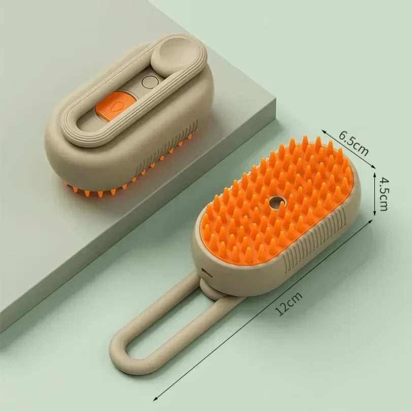 Pet Steam Massage & Hair Removal Brush for Cats & Dogs