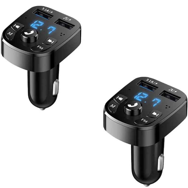 Car Mp3 Player Dual | Usb Fast Charger Fm | Bluetooth Receiver