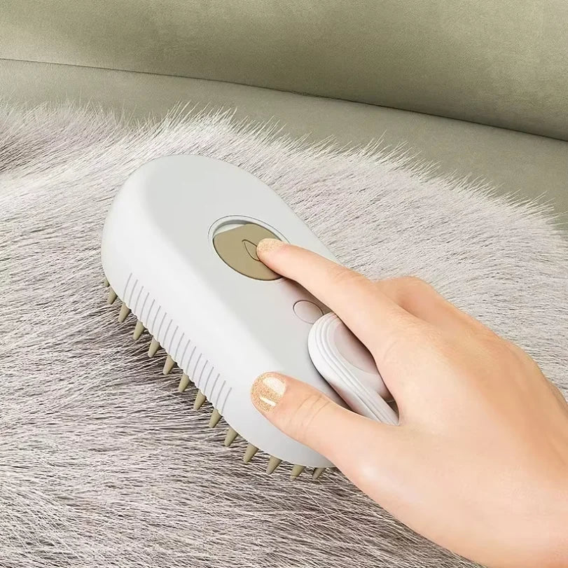 Pet Steam Massage & Hair Removal Brush for Cats & Dogs