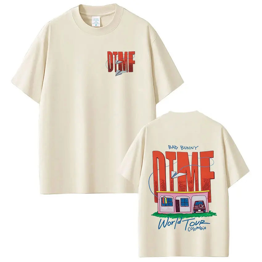 Bad Bunny DTMF World Tour Vintage Hip Hop T-Shirt for Men & Women